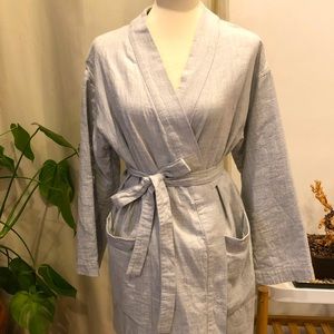 COS Light Grey Cotton Robe - XS/SM